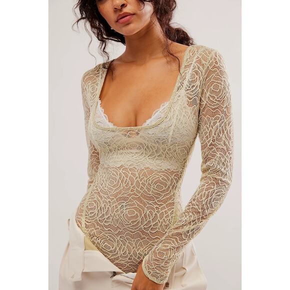 Free People In My Head Bodysuit Size M NWOT - Picture 1 of 5